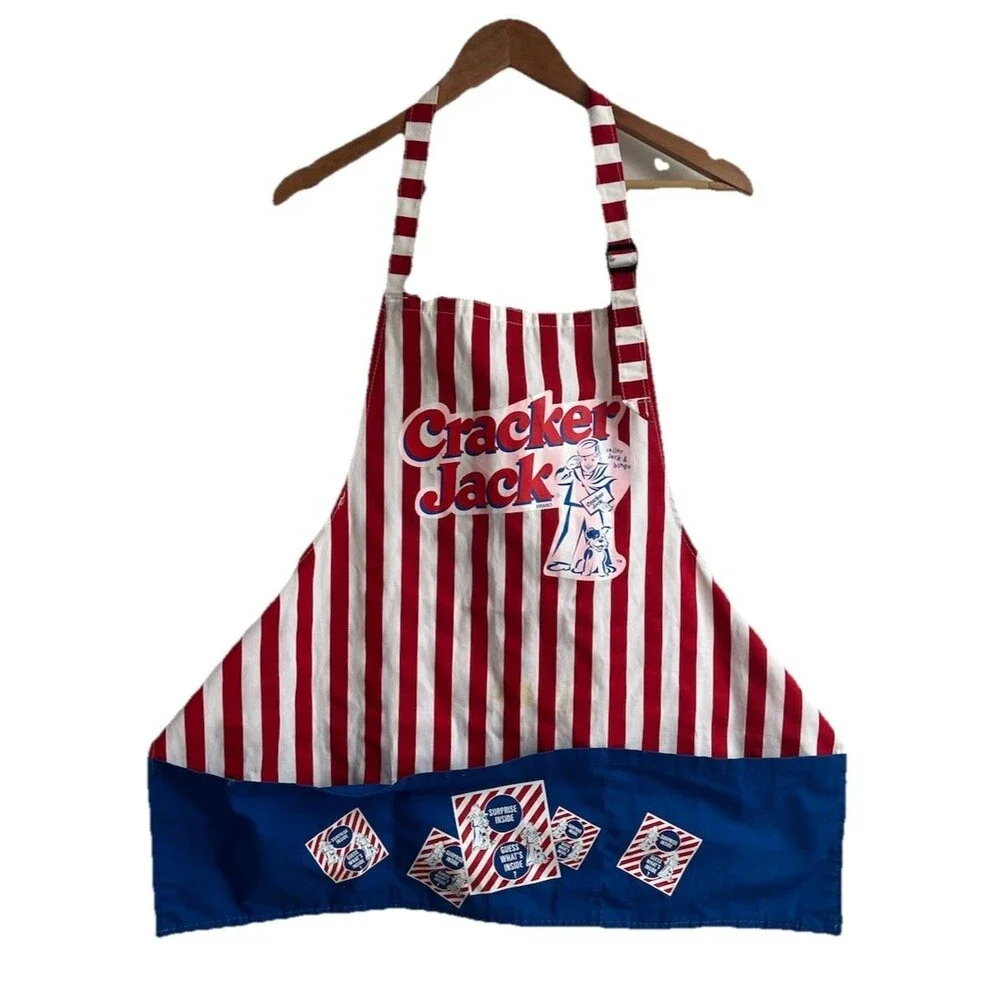 Vintage Cracker Jack S&H Uniform Apron Kitschy Memorabilia Made In USA Retro